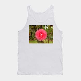 Tropical Red Puff Tank Top